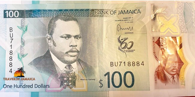 Jamaica new 100 dollar bill- Marcus garvey