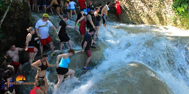 Climbing Dunn’s River Falls