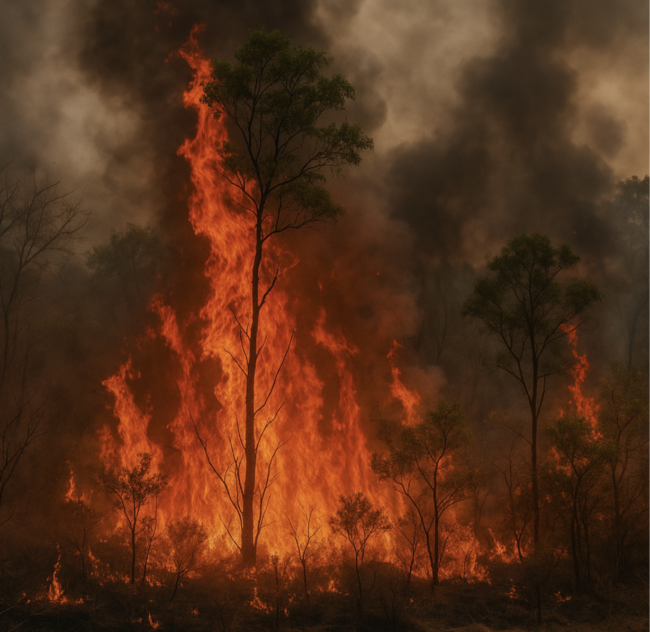 jamaicas forest fire